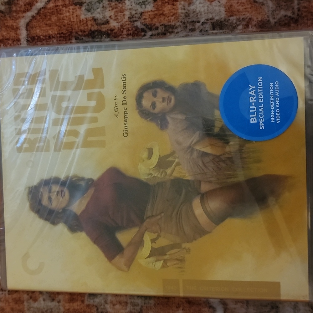 *sealed* Bitter Rice Criterion Collection Blu Ray Mint Complete Boutique Blu Ray
